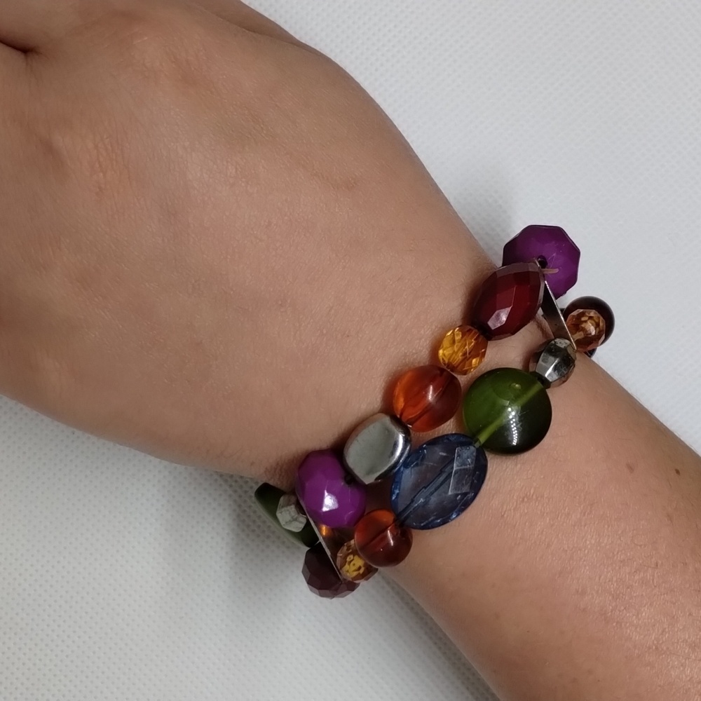 Fun beaded multicolored bracelet